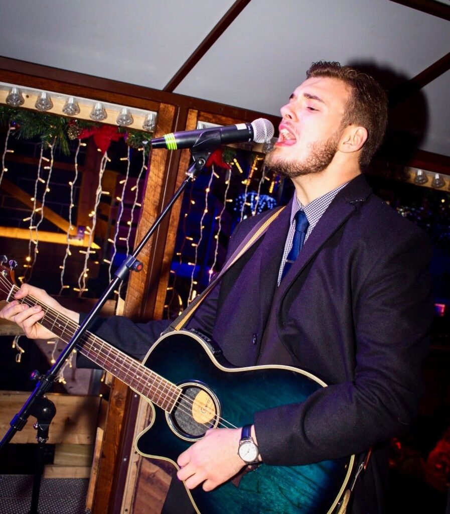 jack donald from eastbound and down acoustic duo singing and playing guitar